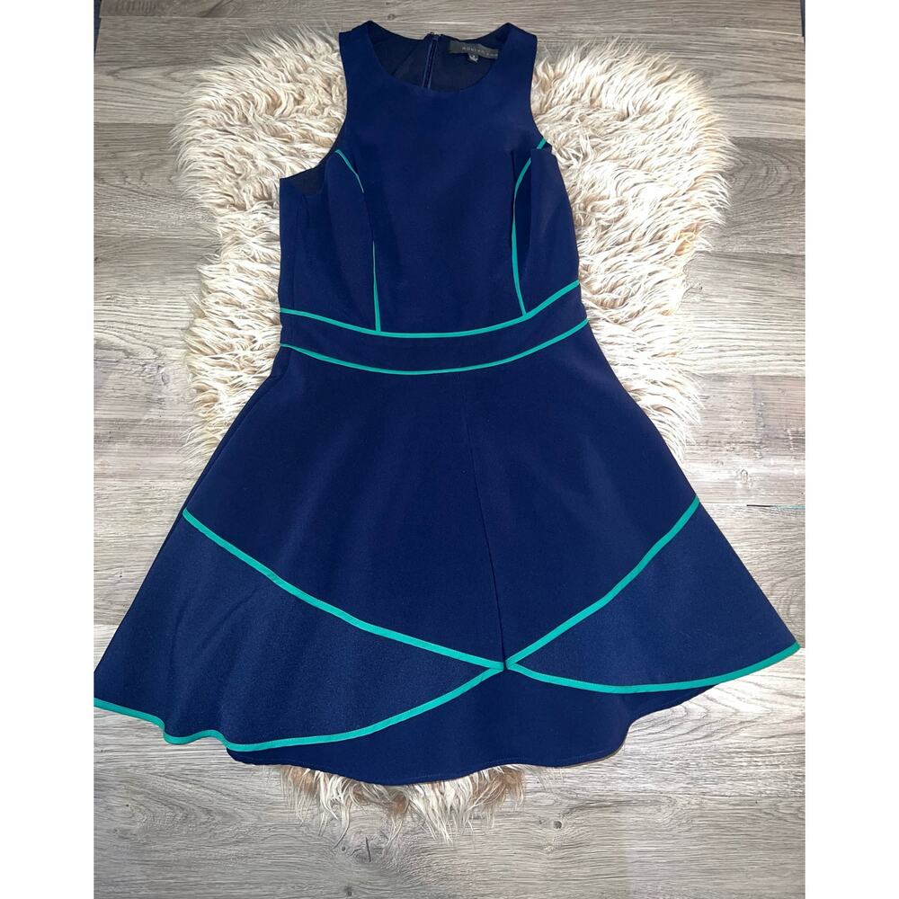 Adelyn Rae women’s blue flare dress